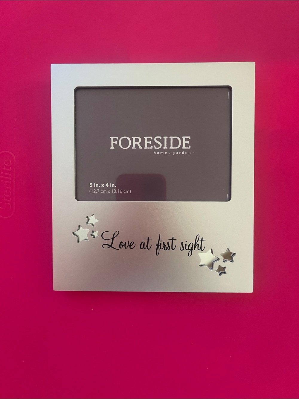 FORESIDE Silver 'Love at First Sight' Decorative Photo Frame